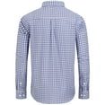 Alimens & Gentle Men's Plaid Button Down Shirts Cotton Long Sleeve