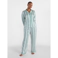 thumbnail image 2 of Joyspun Women’s Stretch Satin Sleep Top and Pants, 2-Piece Set, Sizes XS to 3X, 2 of 5