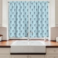 thumbnail image 2 of Ambesonne Seahorse Kitchen Curtains, Tropical Aquatic Theme, 55"x45", Pale Blue Indigo, 2 of 3