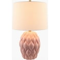 thumbnail image 4 of Livabliss Table Lamps, 22" Cagli Cottage Bedside Nightstand Table Lamp for Bedroom Living Room Office, Pink Body with White Shade (22"H x 14"W x 14"D), 4 of 5