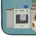 thumbnail image 4 of Carolines Treasures CK7725DDM Basset Hound Kitchen Scene Dish Drying Mat 14 x 21" multicolor, 4 of 7