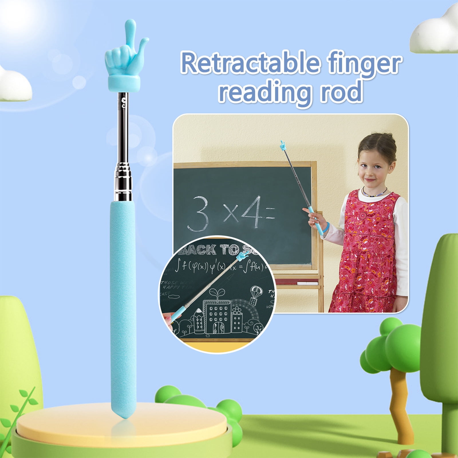 Telescopic Teachers Pointer,Mini Hand Pointers Finger Pointer Stick,rofessional Extendable