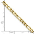 thumbnail image 3 of 14K Yellow Gold 4mm Concave Open Figaro Chain, 3 of 6