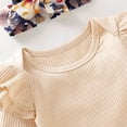 thumbnail image 5 of Yievot Spring Baby Outfits For Girls Long Sleeve Flower Printed Crewneck Toddler Girls Clothes Set On Clearance 3-18 Months, 5 of 7