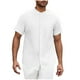thumbnail image 2 of pstuiky camiseta de hombre, Camiseta deportiva informal de verano para hombre, de manga corta, con botones y color liso camisetas de hombre xxxl, 2 of 6