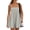 484#Gray, variant on Womens Summer Rompers Spaghetti Strap Short Jumpsuits Square Neck Dress Beach Vacation Clothes with Pockets Black XL