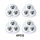 thumbnail image 5 of Juego de ruedas giratorias de ABS Yuarrent 4 piezas blanco, 5 of 6