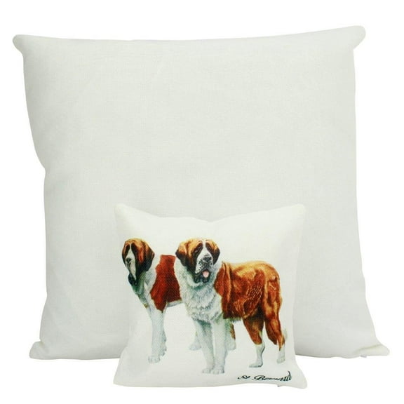 MINI: St Bernard | Pillow | Dogs | Home Decor | Custom Dog Pillow | 8 x 8 | Corgi Lover Gift | Corgi Mom | Corgis | Housewarming Gift