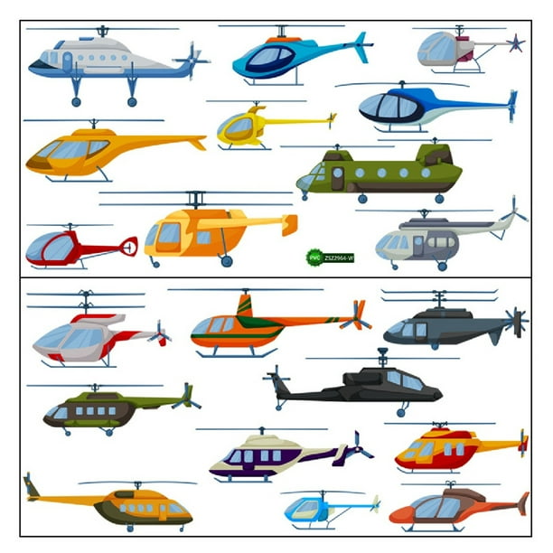 Stickers enfant Hélicoptère - Art Déco Stickers