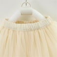 thumbnail image 5 of uublik Skirts for Girls Beige Layered Mesh Skirt Party Birthday Dance Princess Skirt Size 2T-8, 5 of 6