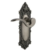 Nostalgic Warehouse Vicman_Sd_Nk_Lh Manor Non-Turning One-Sided Door Lever - Grey
