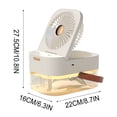 thumbnail image 3 of weibbin Portable Conditioner Sprayable Misting Humidification Cooler Fan 3 Speeds With Night Light Quiet Portable Tabletop Fan For Home Bedroom, 3 of 9