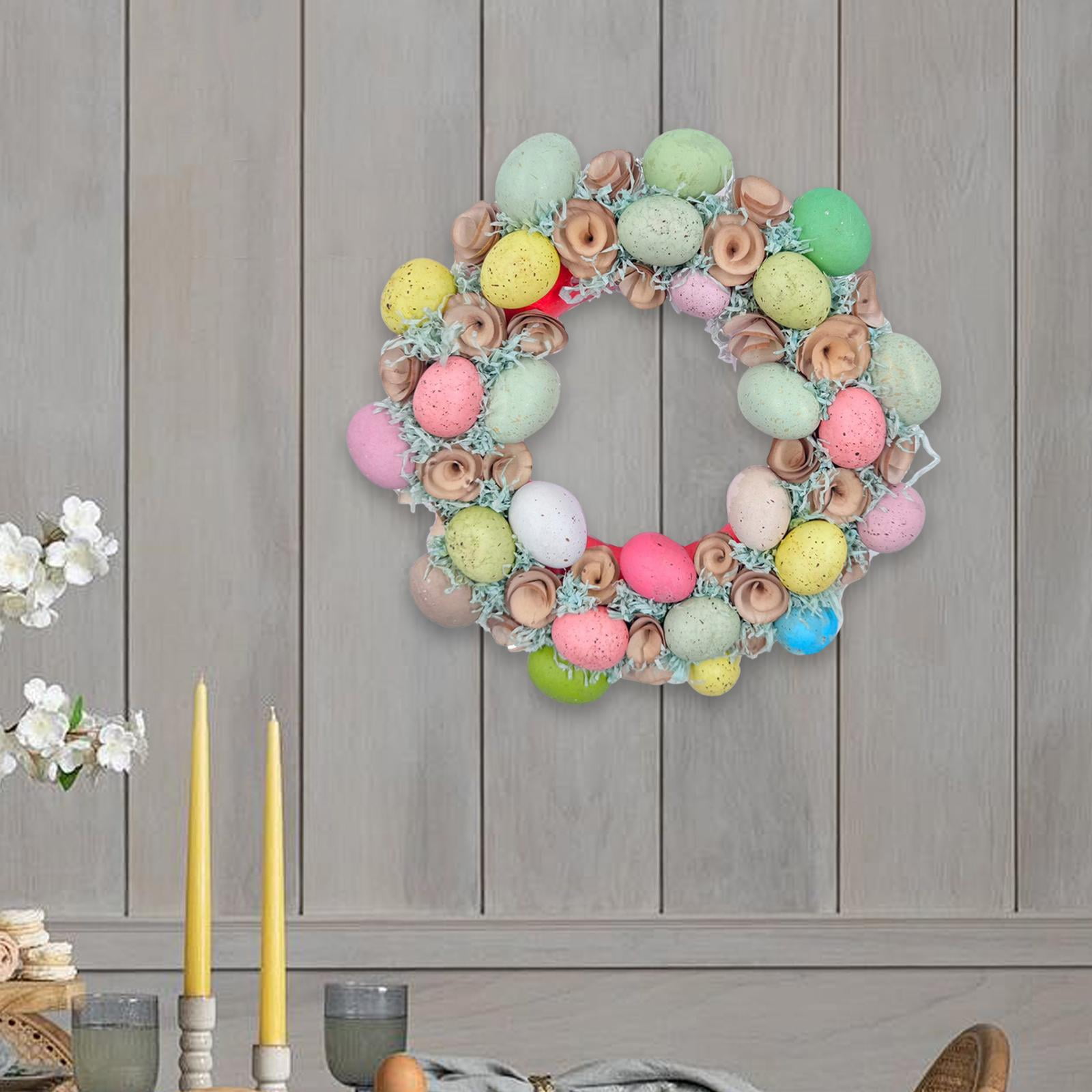 FVDPWYE 16 Inch Colorful Easter Eggs Garland Spring Decoration Easter Party Supplies for