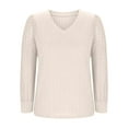 thumbnail image 4 of Yievot Womens Long Sleeve Shirts Lightweight Sweaters Business Dressy Casual Blouses Lace Tops Fall Fashion Clothes, 4 of 6