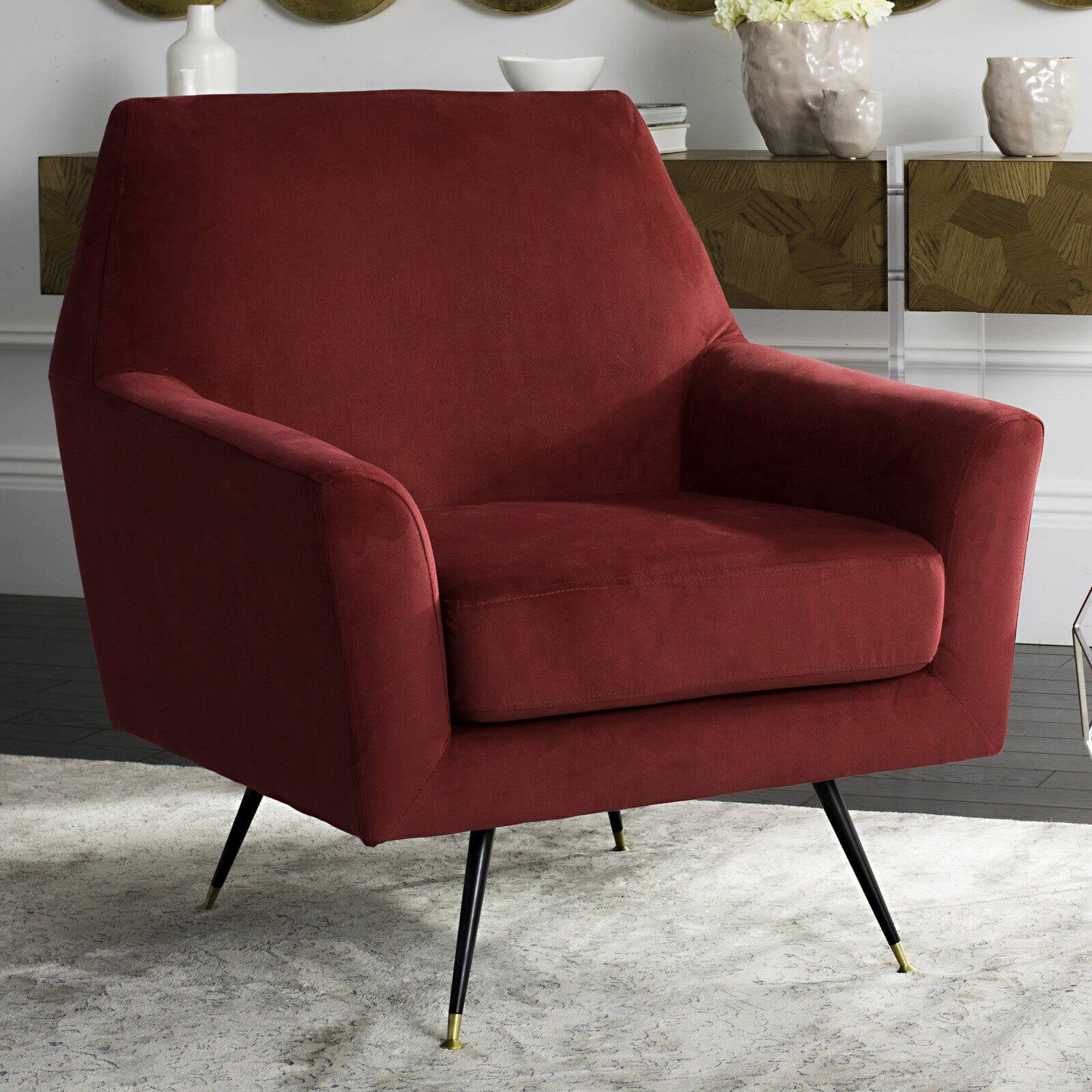 HN Home Sergeyevich Mid-Century Modern Velvet Retro Accent Chair