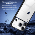thumbnail image 3 of Entronix Case Compatible with iPhone 17 Pro Max - [Clear Back] Impact Chrome Frame, 3 of 6