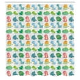 thumbnail image 2 of Ambesonne Jurassic Shower Curtain, Dinosaur Wild Beast, 69"Wx70"L, Green Turquoise Marigold, 2 of 4