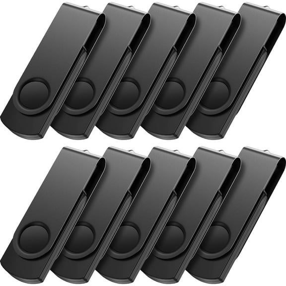 128GB Flash Drive 3.0 10 Pack 128GB USB Flash Drives High Speed Thumb Drive Jump Drive Memory Stick Pen Drive USB Drive 128GB Bulk, Black