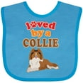 thumbnail image 3 of Inktastic Rough Collie Dog Boys or Girls Baby Bib, 3 of 4