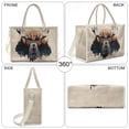 thumbnail image 3 of ZUXONGSY Forest Deer Print Clear PVC Shoulder Bag for Women, Lightweight Tote with Zipper and Removable Strap, Casual Bag for Work and Weekend Travel, 3 of 7