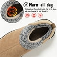 thumbnail image 3 of CHICVOMEY Fuzzy Slippers for Women Men Closed Back House Shoes Indoor and Outdoor Mules Memory Foam Slippers, 3 of 9