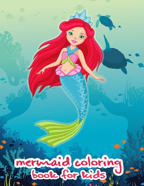 mermaid coloring book for kids. 46 Unique Coloring