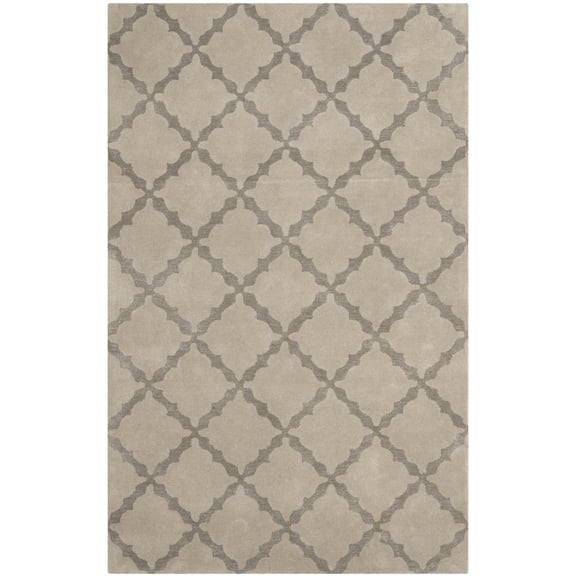 SAFAVIEH Martha Stewart Benedict Geometric Diamonds Area Rug, Plaza Taupe, 5' x 8'