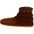 thumbnail image 7 of MINNETONKA Double Fringe Side Zip Boots Dusty Brown, 7 of 7