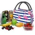 thumbnail image 3 of Disketp Flamingo Insulated Bags, Insulated Cooler Bag Totes for Lunch Beach Camping, 3 of 6