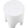 thumbnail image 6 of Meridian Furniture Foligno White Indoor/Outdoor Concrete End Table, 6 of 8
