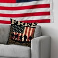 thumbnail image 4 of OutmaxHome Vintage American Flag Pillow Covers,USA Flag Throw Pillow Square Cushion Cover Standard Pillowcase for Men Women Home Decorative Sofa Armchair Bedroom Livingroom 18X18 inch, 4 of 6