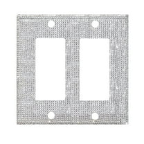 Clearance! JWDX Crystal Adornment, Crystal Decoration Promotion, 1Set Silver Shiny Rhinestones Wall Plate Light Cover Wall Plate Cover Light Cover Decorative Bling Light Cover for Home Ornaments B