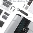 thumbnail image 4 of Hottest Travel Luggage Expandable Suitcase Spinner with Wheels and Built-In TSA Lock, 24-Inch - Sliver, 4 of 9