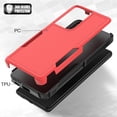 thumbnail image 4 of for Samsung Galaxy S21 Ultra Case: Dual Layer Protective Heavy Duty Cell Phone Cover Shockproof Rugged with Screen Protector - Military Protection Bumper Tough - Samsung Galaxy S21 Ultra 5G, Red, 4 of 16