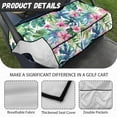 thumbnail image 5 of SEANATIVE Tropical Flowers Golf Cart Seat Covers with 4 Front Pockets Non-Slip Golf Cart Seat Blanket Covers Universal Fit 2-Seat Golf Cart Women Men Golf Cart Accessories, 5 of 7