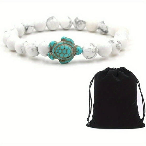 Turtle Lava Stone Bracelet - Natural Volcanic Rock Essential Oil Diffuser Bracelet