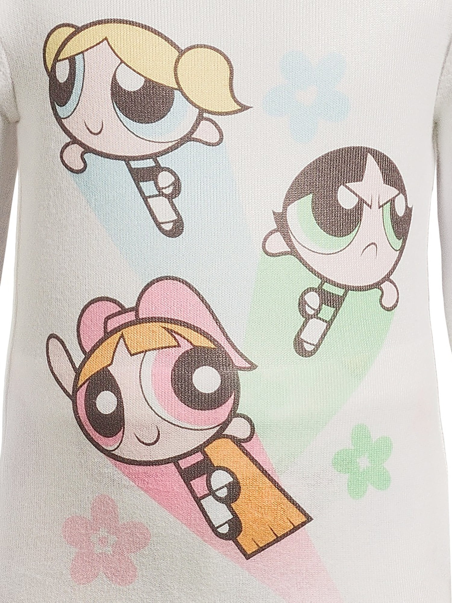 Powerpuff Girls Toddler Girls Snug Fit Hacci Long Sleeve Pajama Set, 2-Piece, Sizes 12M-5T