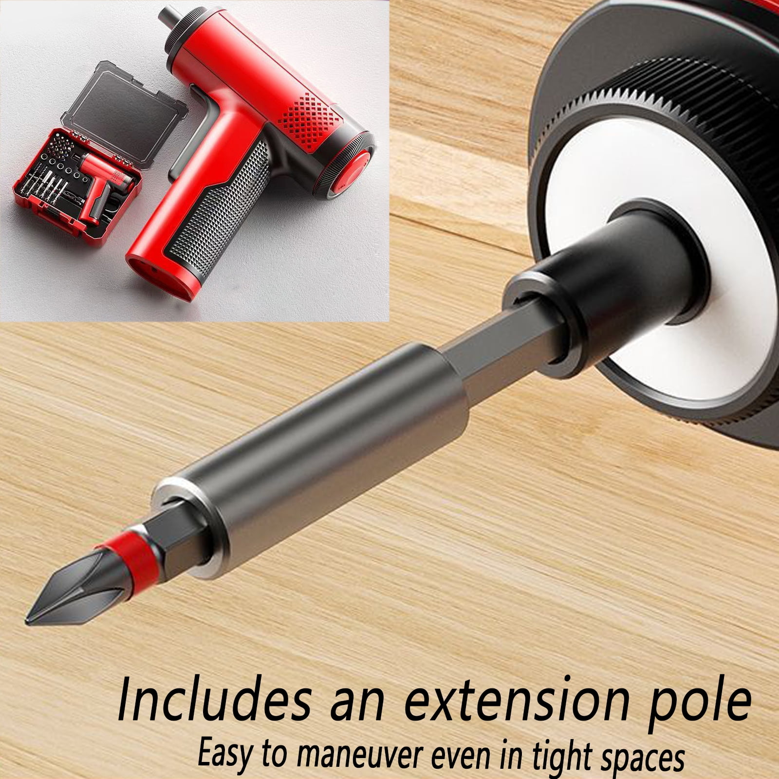 Cordless 3.6V Screwdriver Kit with 30PCS Bits, Mini Cordless Electric Screwdriver Set, Rechargeable Power Screwdrivers, Portable Electric Screw Driver for Home DIY, Furniture Assembly