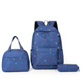 thumbnail image 2 of Three Piece Youth Schoolbag With Cute Printed Design Double Shoulder Student Backpack, 2 of 9