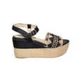 thumbnail image 2 of SANDALIAS PLATAFORMA LEON MUJER NEGRO TEXTIL 07610 LEON  07610p, 2 of 3