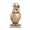 Khaki, variant on Elegant Brass Owl Figurine for Desktop Decoration - Unique Home and Coffee Table Ornament for Living Spaces