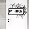 thumbnail image 5 of Black Butterfly Bathroom Door Stickers, Waterproof Self-Adhesive Wall Decals For Bathroom Restroom Home Decor, For Home Renters Apartment Dwellers Property Managers Daily, 5 of 7