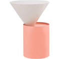 thumbnail image 1 of Meridian Furniture Table d'Appoint en Métal Blanc avec Base en Métal Rose, 1 of 4
