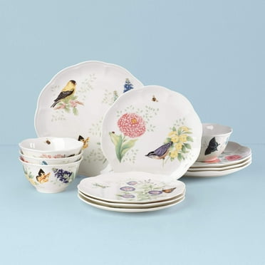 Lenox Butterfly Meadow Flutter Sets, Porcelain White