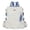 White With Blue, variant on PRIYAL Anti-theft Lightweight and Stylish Women's Backpack, Large Capacity Versatile Shoulder Bag for Travel and Outings