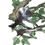 XROMTBEM Reptile Plants Vines for Climbing Habitat Decor Branches with Lifelike Leaves for Lizard Spider Snake Gecko Frog