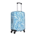 thumbnail image 4 of Multi-Size Suitcase Protective Cover Full Range Double Stitching Invisible Zipper For Travel Business Zebra Print Style Lightblue_2 X-Large, 4 of 8