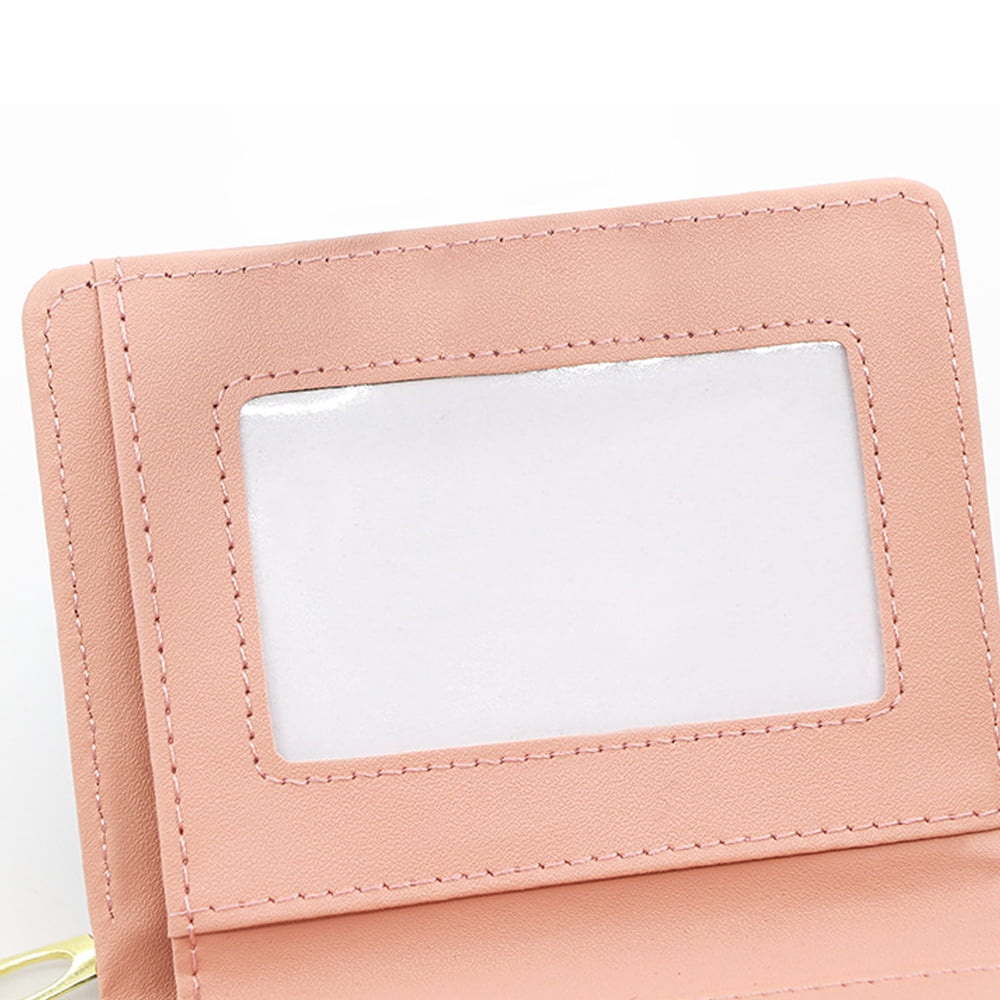 Short purse fashion simple zipper bag stone pattern solid color hand bag card bag buckle coin purseblue