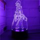 thumbnail image 1 of Decoración de anime 3D de Night Light Attack on Titan de Levi Ackerman, 1 of 1