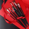 thumbnail image 4 of PEACNNG  12 Premium Filbert Shape Animal Hair Oil Brush Set - Professional Artist Quality - Durable and Versatile Painting Tools to Unleash Creativity, 4 of 7